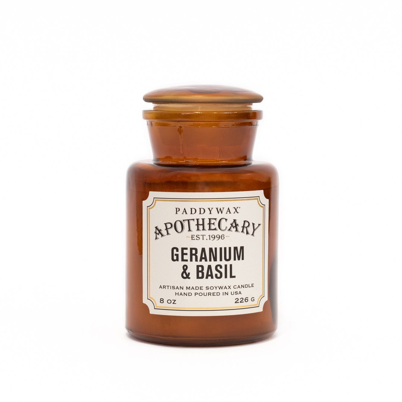 美國 PADDYWAX 都會芳療師系列/ 79小時蠟燭/ 天竺葵&羅勒/ 8 oz.